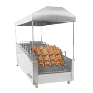 YATAY KÖMÜRLÜ PİLİÇ ÇEVİRME TEZGAHI