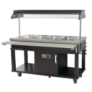 Endüstriyel Üç Küvetli Salad Bar Ünitesi & Beyaz İnci Salad Bar