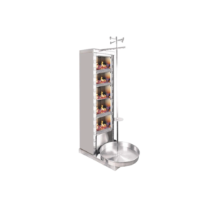 Meşale Inox Kömürlü 5 Radyanlı Döner Ocağı