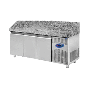 Endüstriyel 615 Lt 200x80x108 Cm Üç Kapılı Pizza Hazırlık Buzdolabı