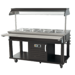 Endüstriyel Üç Küvetli Salad Bar Ünitesi & Beyaz İnci Salad Bar