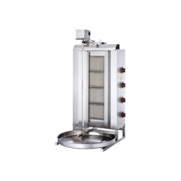 Lpg Tüplü 4 Radyanlı Üstten Motorlu Döner Ocağı