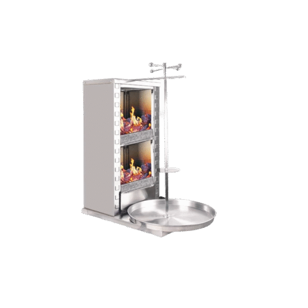 Meşale Inox Kömürlü 2 Radyanlı Döner Ocağı