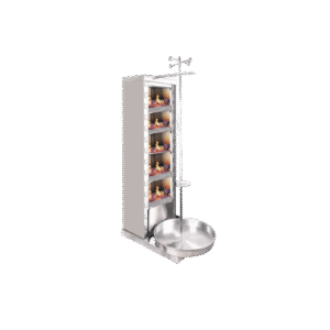 Meşale Inox Kömürlü 5 Radyanlı Döner Ocağı